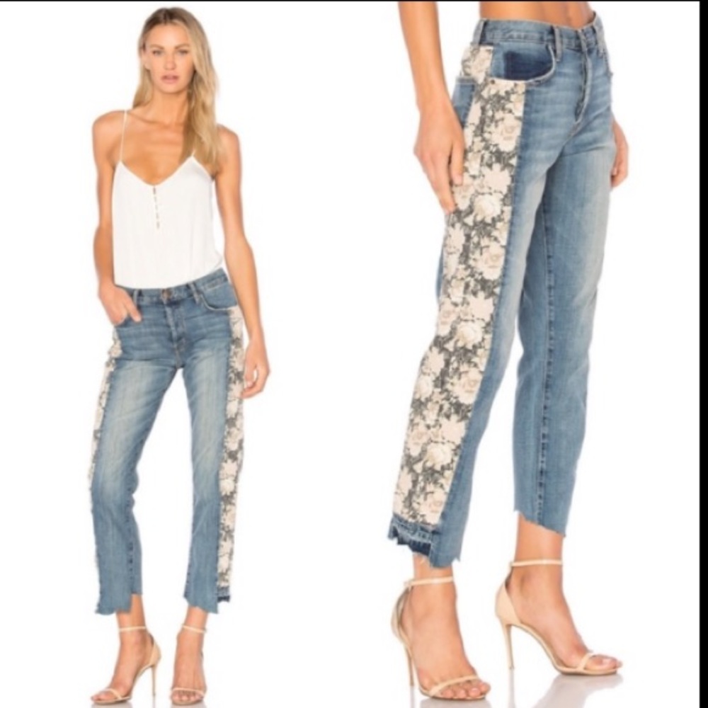 Current/Elliott Uneven Seamed Original Straight
